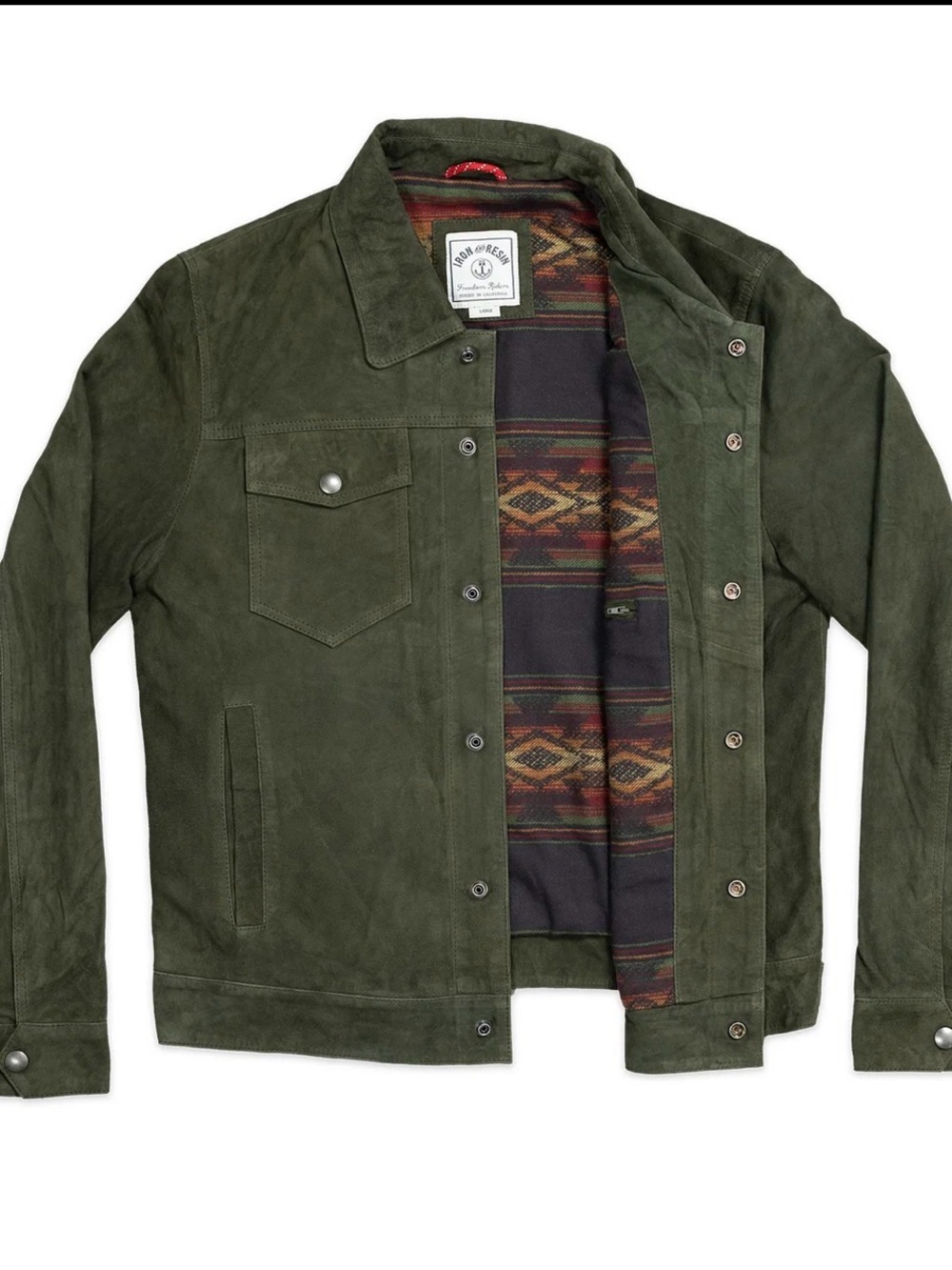 Suede Trucker Jacket by Iron and Resin